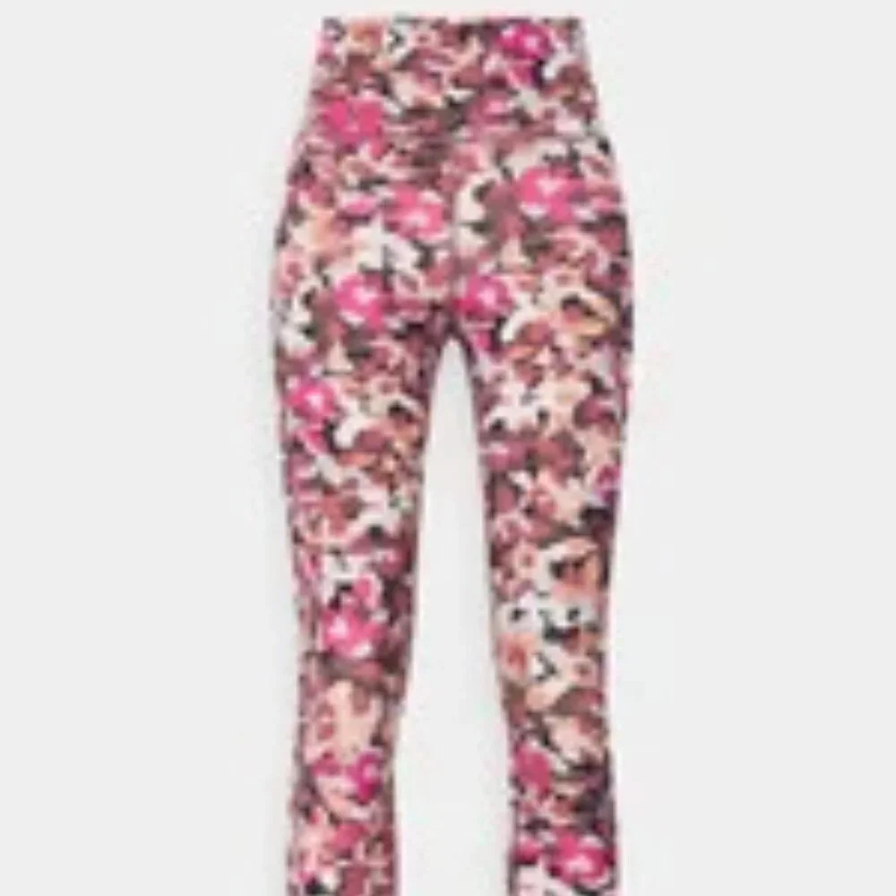 Athleta Transcend Stash Tight size XXS Elysian Floral Pink - Picture 4 of 5